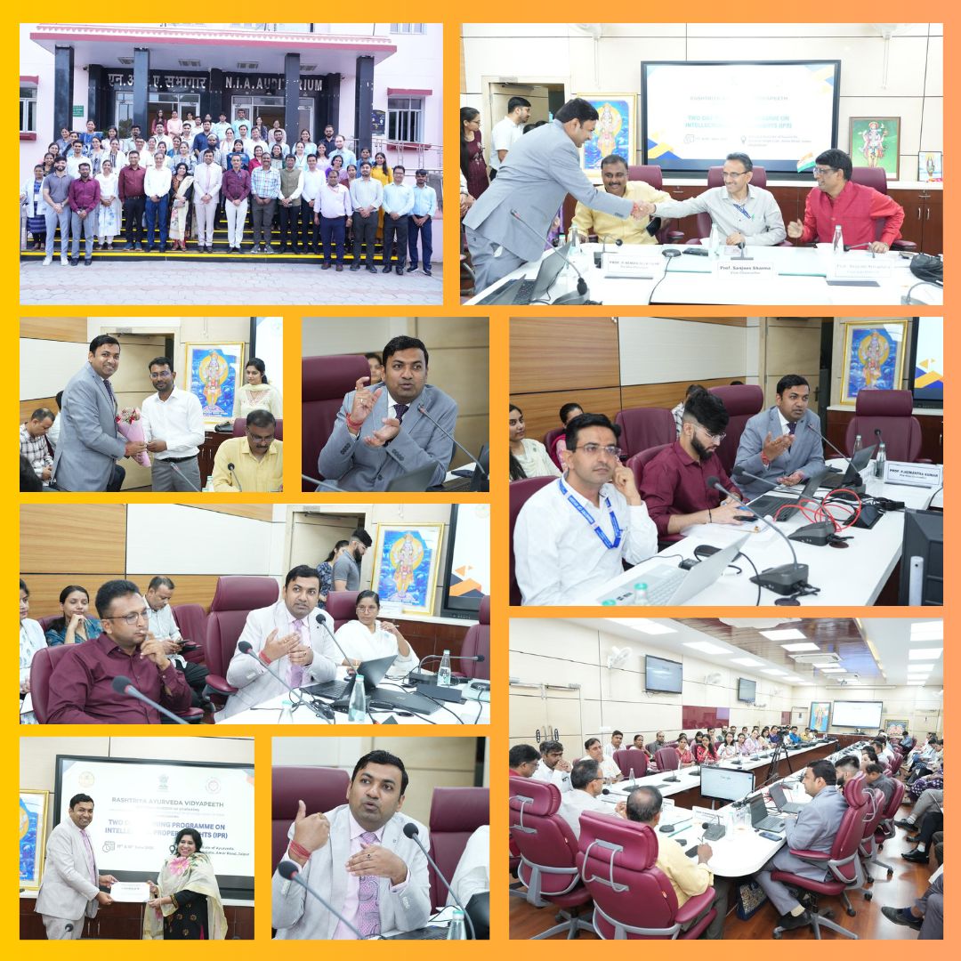 Rashtriya Ayurveda Vidyapeeth- Two-Day Training Programme on IPR for the AYUSH fraternity