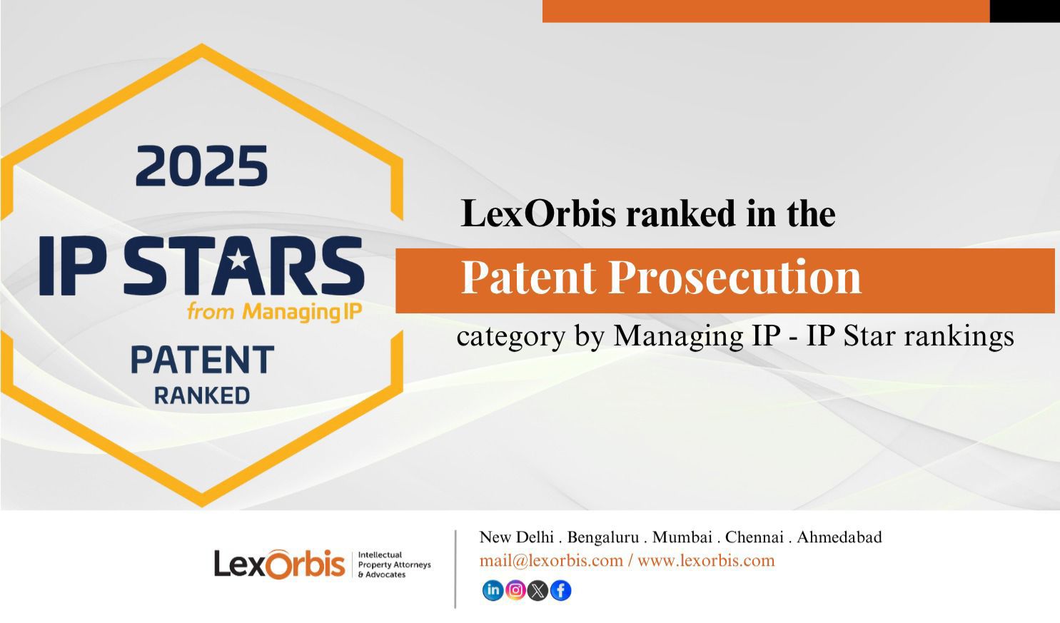 Managing IP – IP Stars Rankings 2025- Patent Prosecution