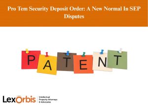 Pro Tem Security Deposit Order: A New Normal In SEP Disputes