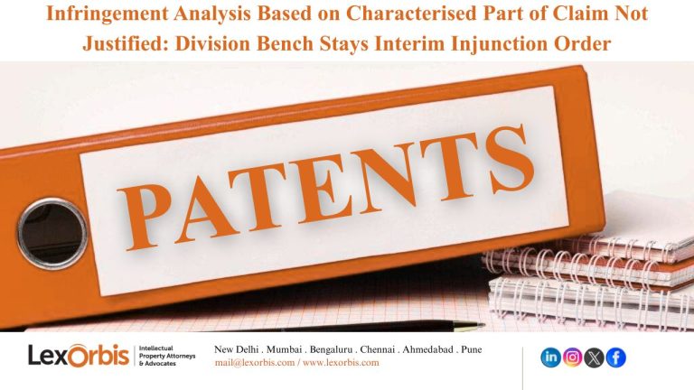Infringement Analysis Based on Characterised Part of Claim Not ...